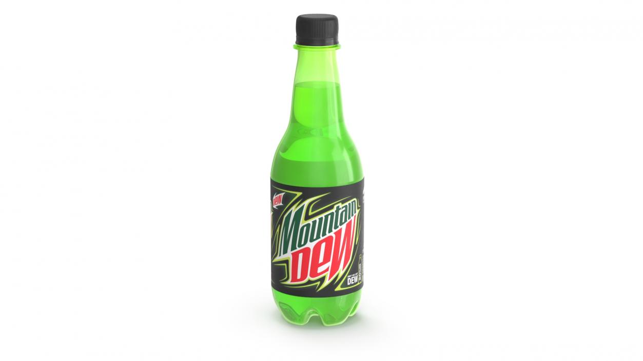 3D model Mountain Dew Soft Drink Neon Bottle