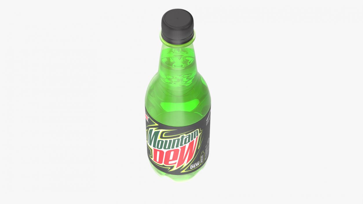 3D model Mountain Dew Soft Drink Neon Bottle