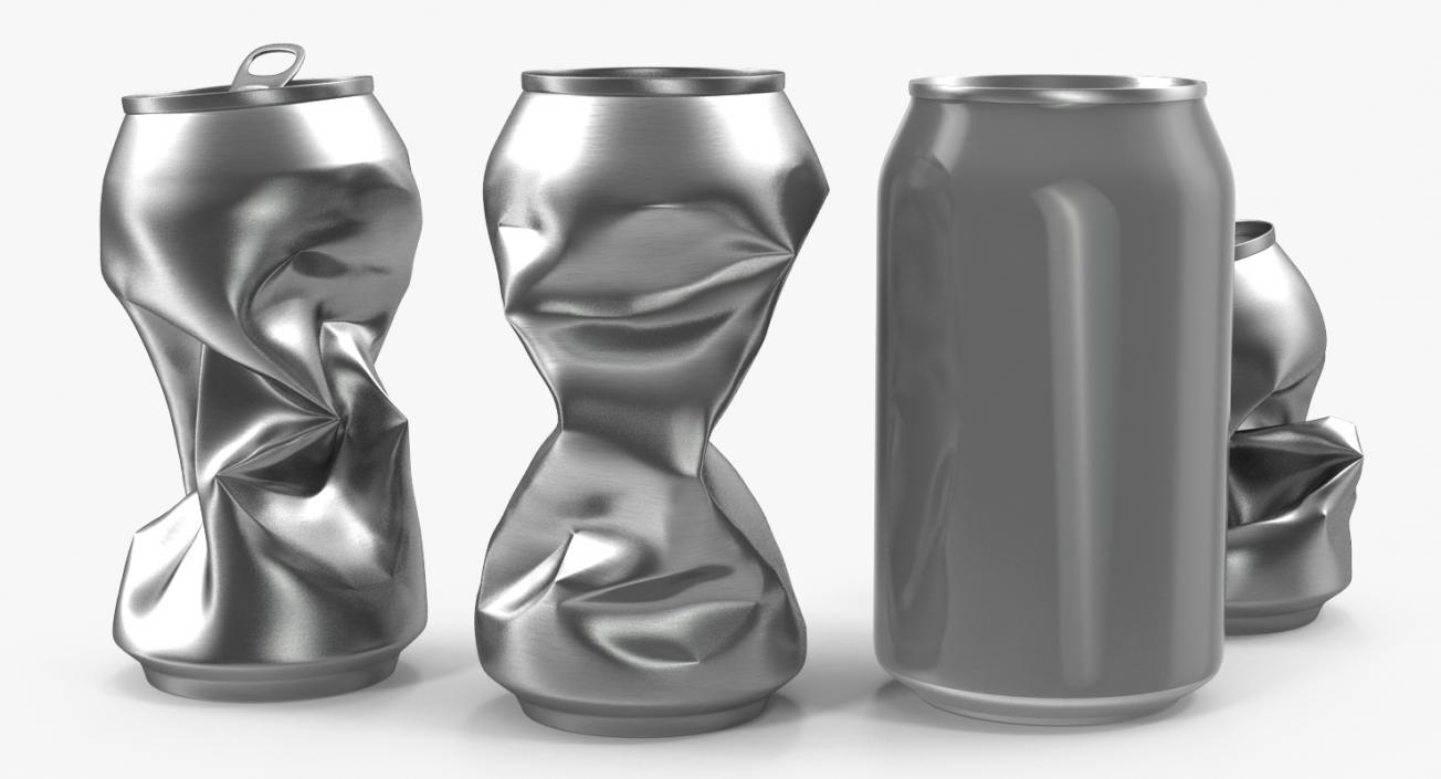 3D model Aluminium Cans Collection