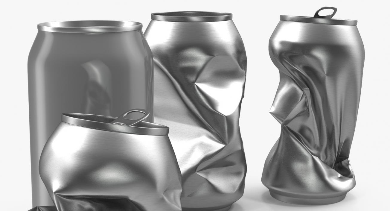 3D model Aluminium Cans Collection