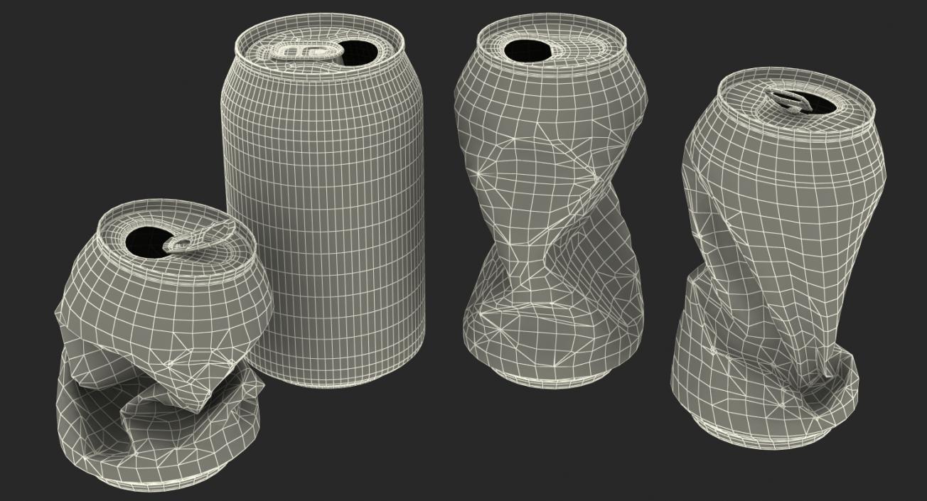 3D model Aluminium Cans Collection