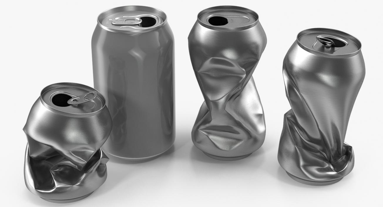 3D model Aluminium Cans Collection