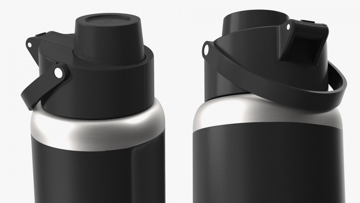 Bottle Water Nike Black Close 3D model