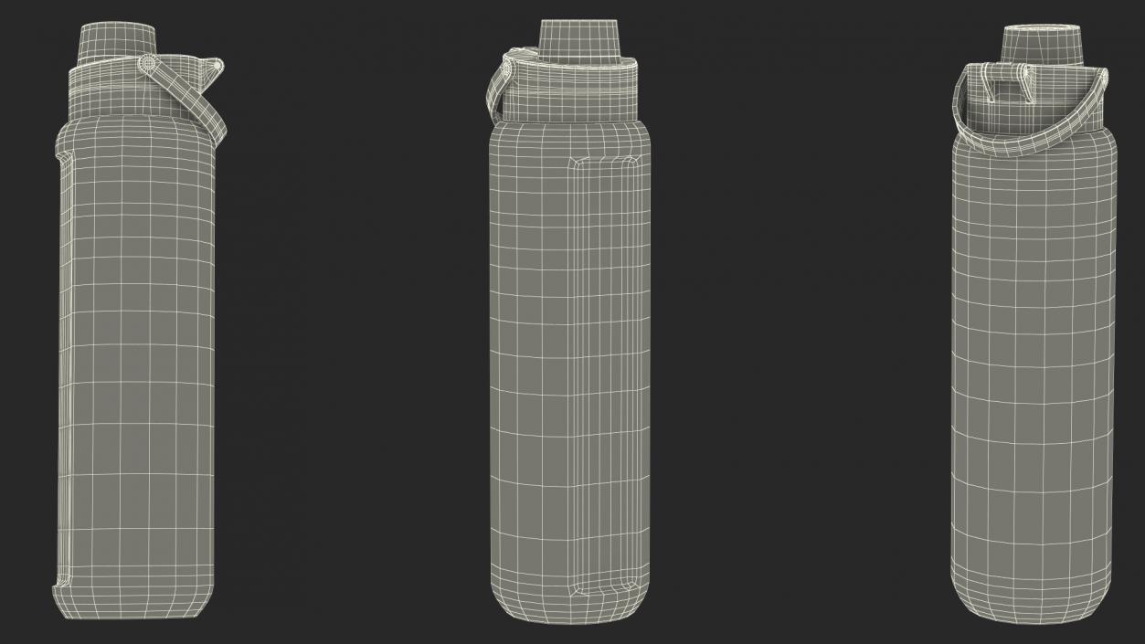 Bottle Water Nike Black Close 3D model