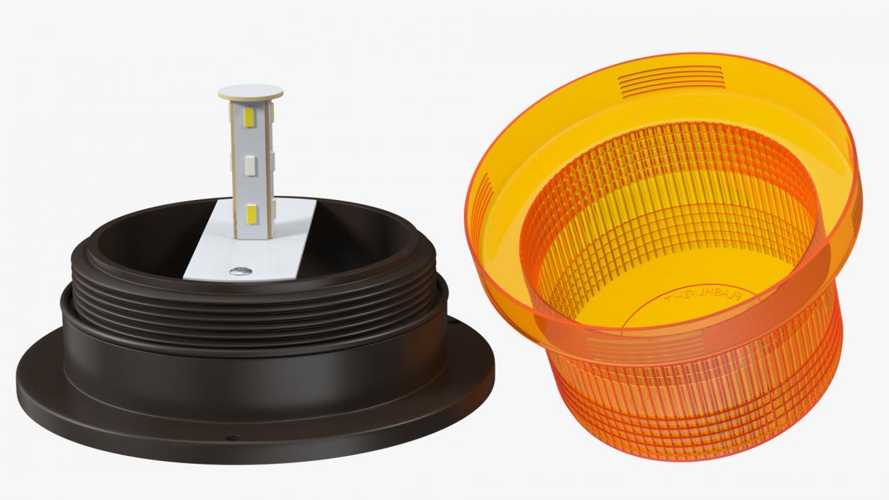 LED Beacon Orange 3D