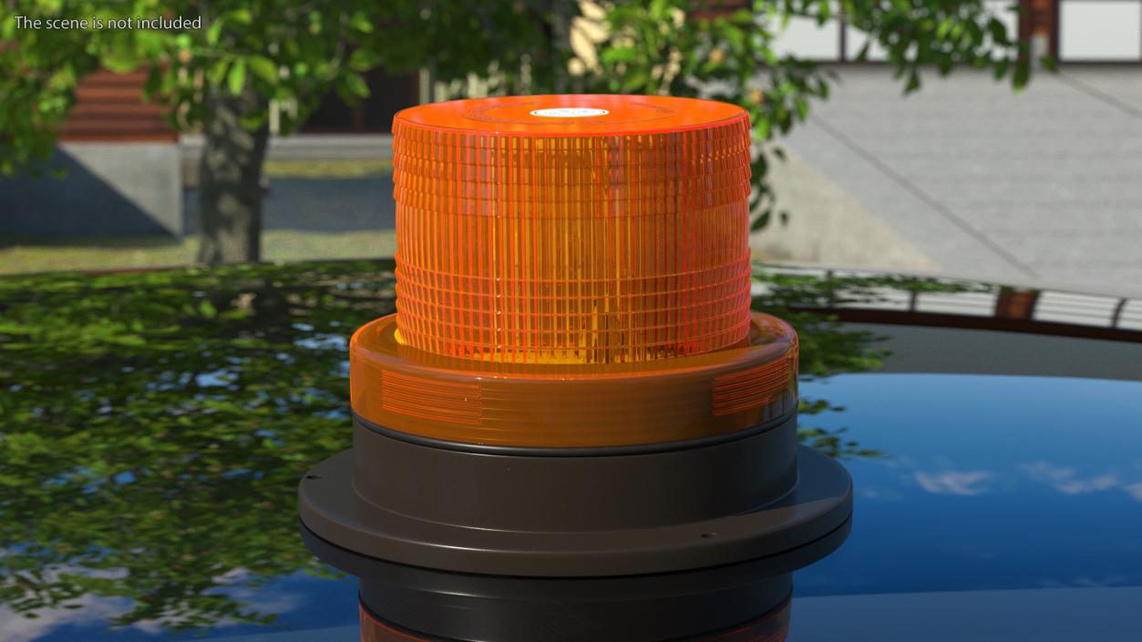 LED Beacon Orange 3D