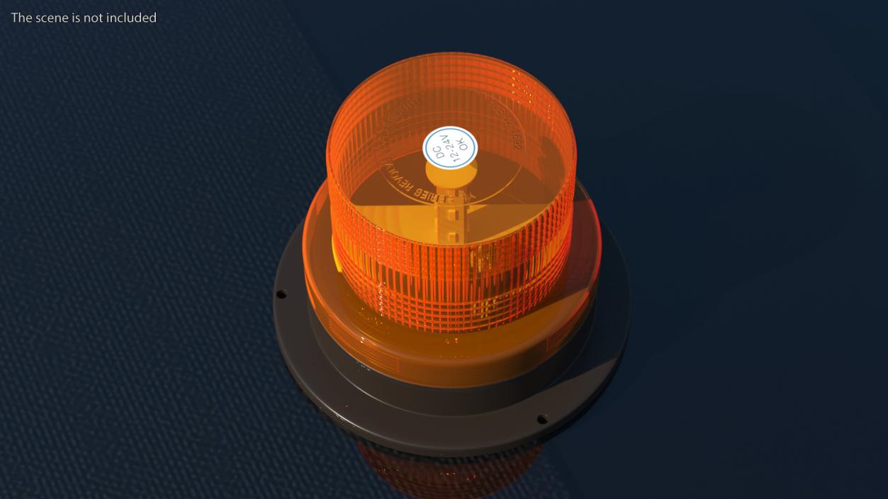 LED Beacon Orange 3D