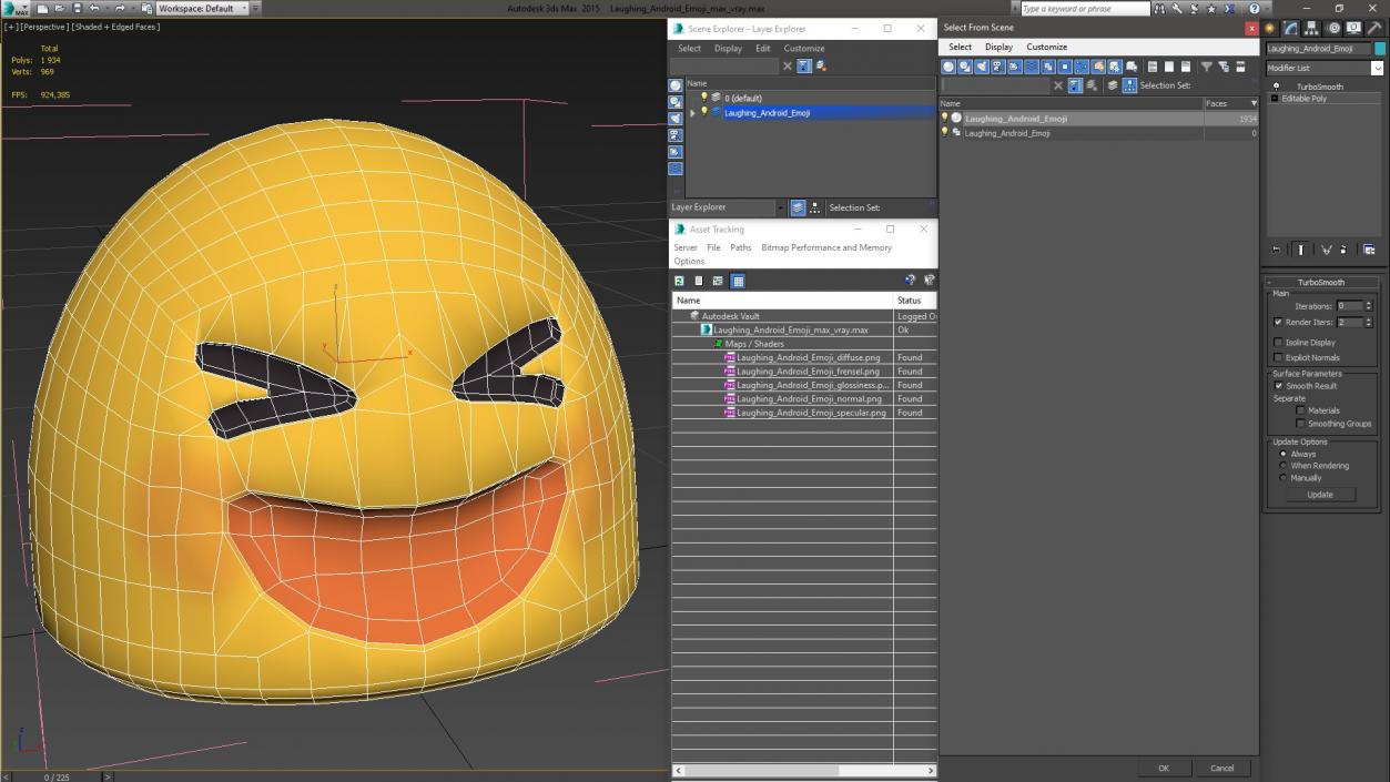 Laughing Android Emoji 3D