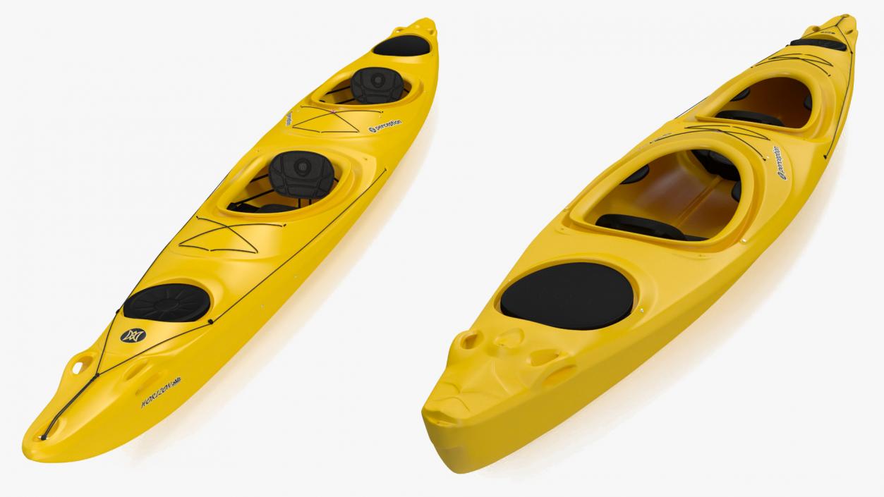 Double Sea Touring Kayak 3D model