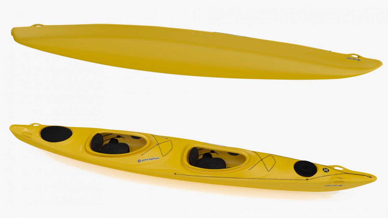 Double Sea Touring Kayak 3D model