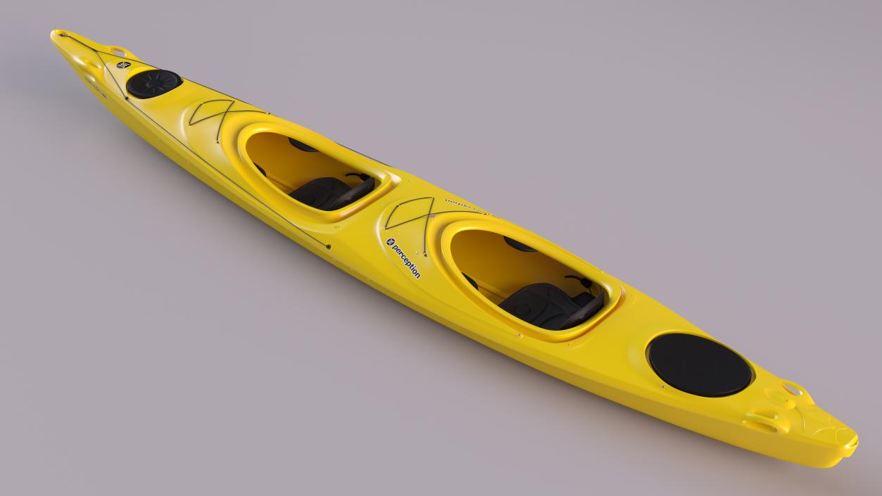 Double Sea Touring Kayak 3D model