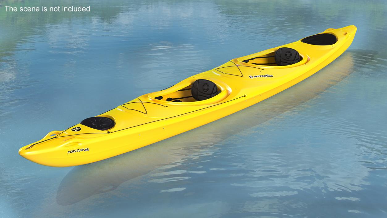 Double Sea Touring Kayak 3D model