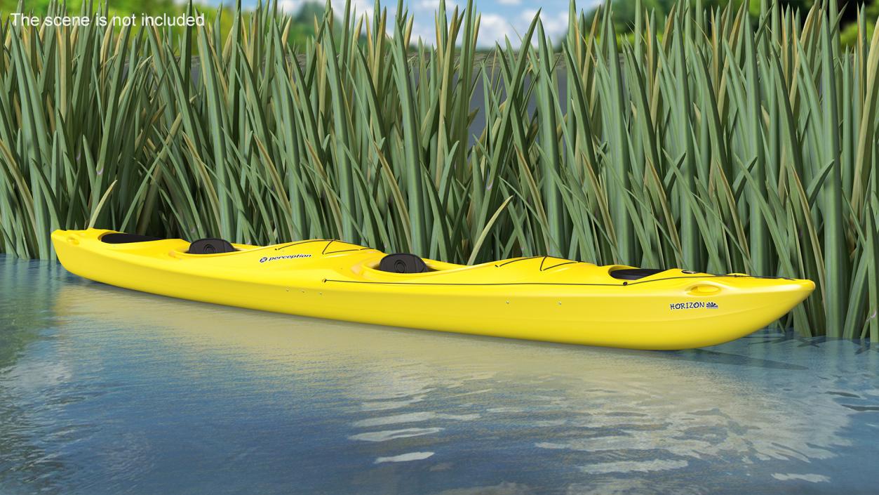 Double Sea Touring Kayak 3D model