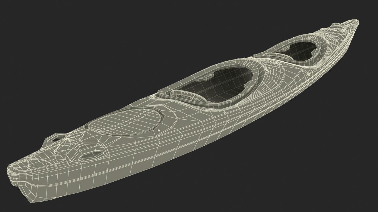 Double Sea Touring Kayak 3D model