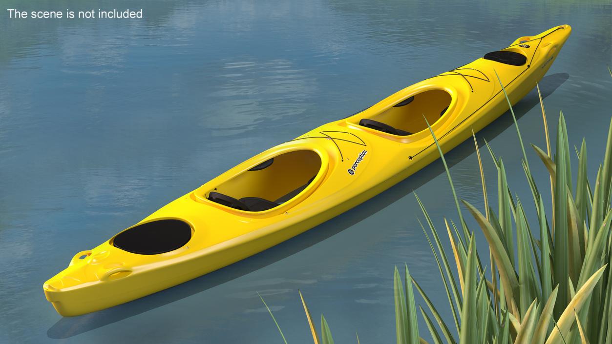 Double Sea Touring Kayak 3D model