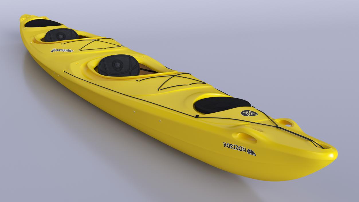 Double Sea Touring Kayak 3D model