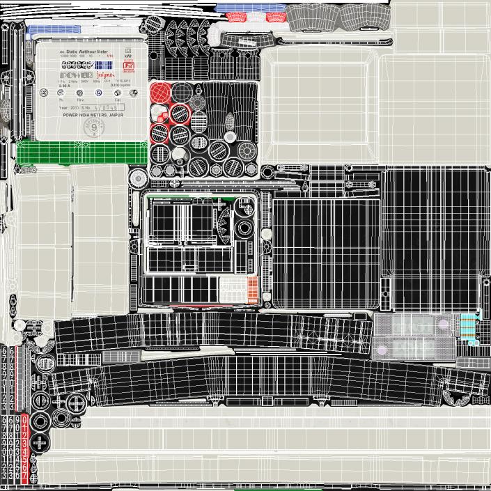 Jaipur Electricity Meter 3D model