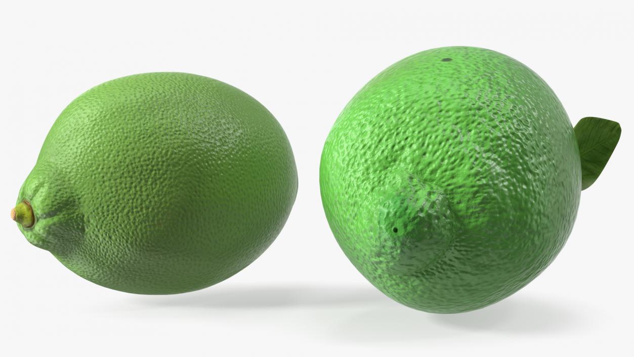 Plastic Green Lemon 3D model