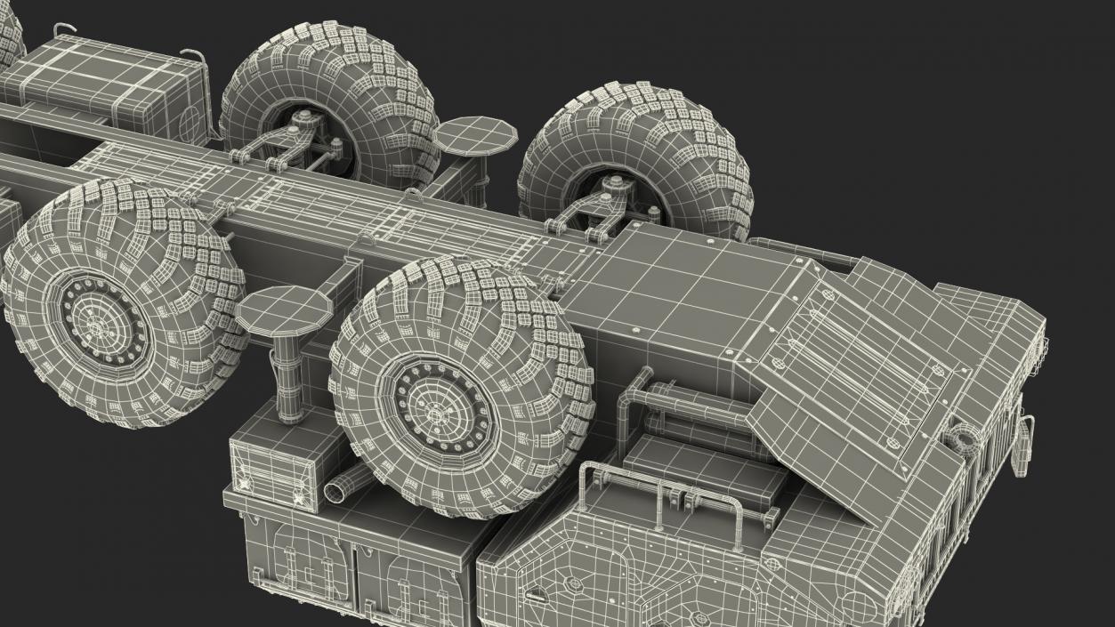 MAZ 543M 8x8 Truck Camouflage 3D model