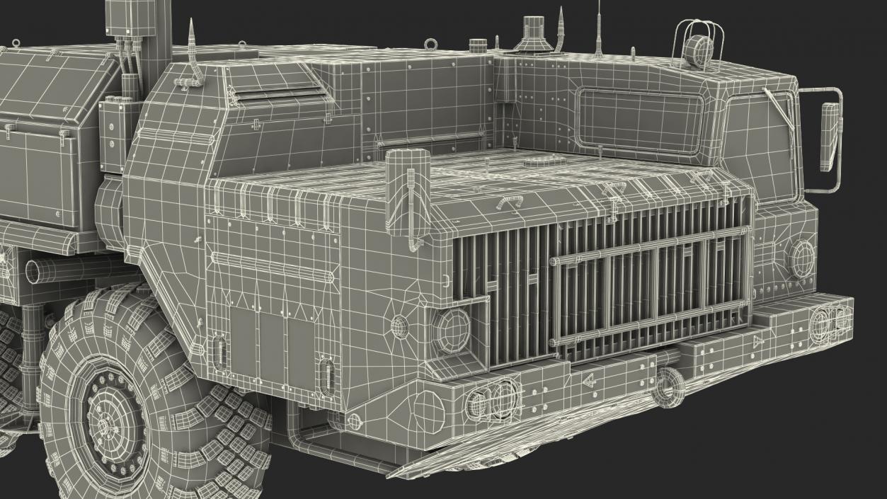 MAZ 543M 8x8 Truck Camouflage 3D model