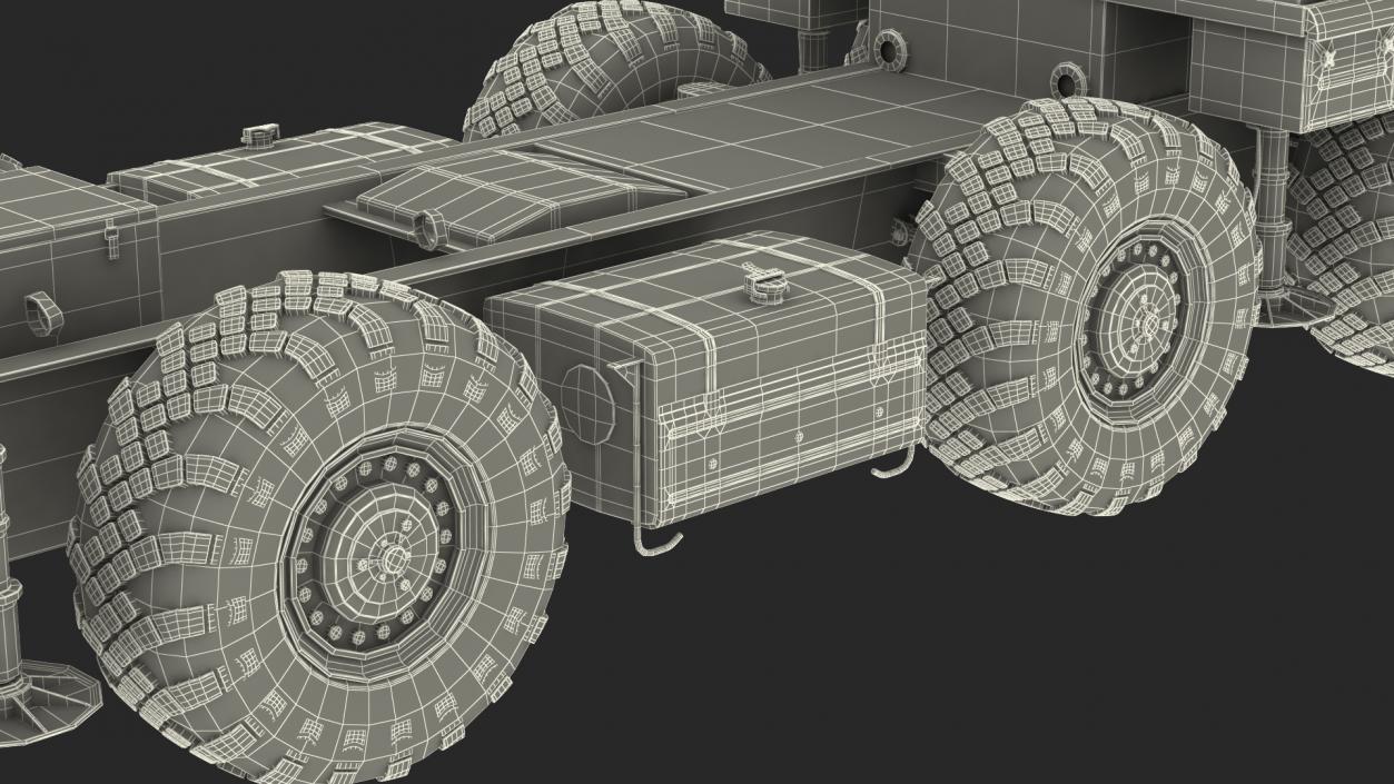 MAZ 543M 8x8 Truck Camouflage 3D model