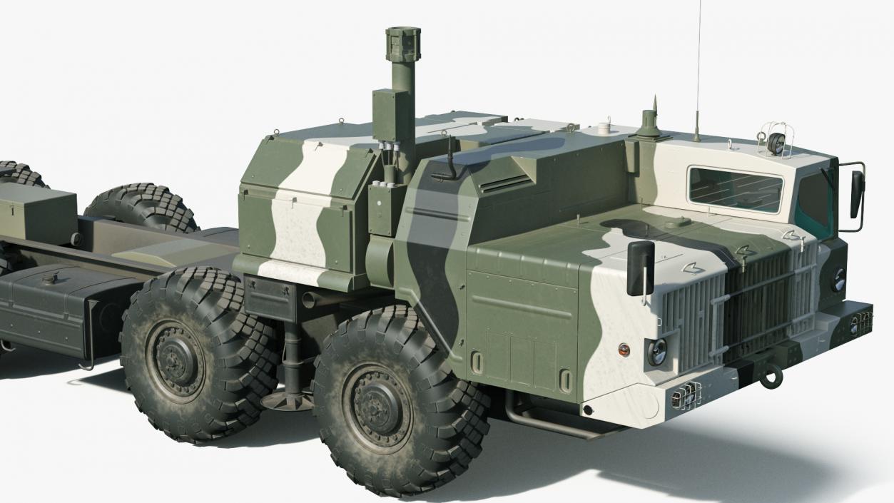 MAZ 543M 8x8 Truck Camouflage 3D model