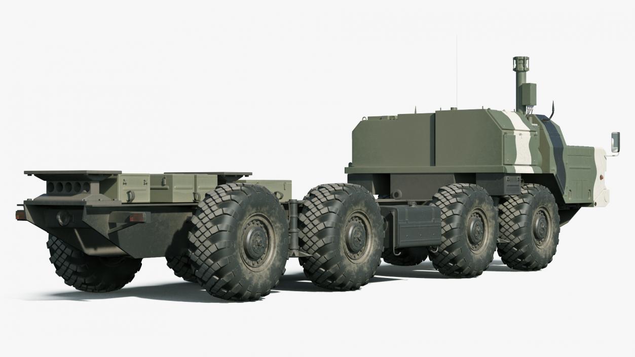 MAZ 543M 8x8 Truck Camouflage 3D model