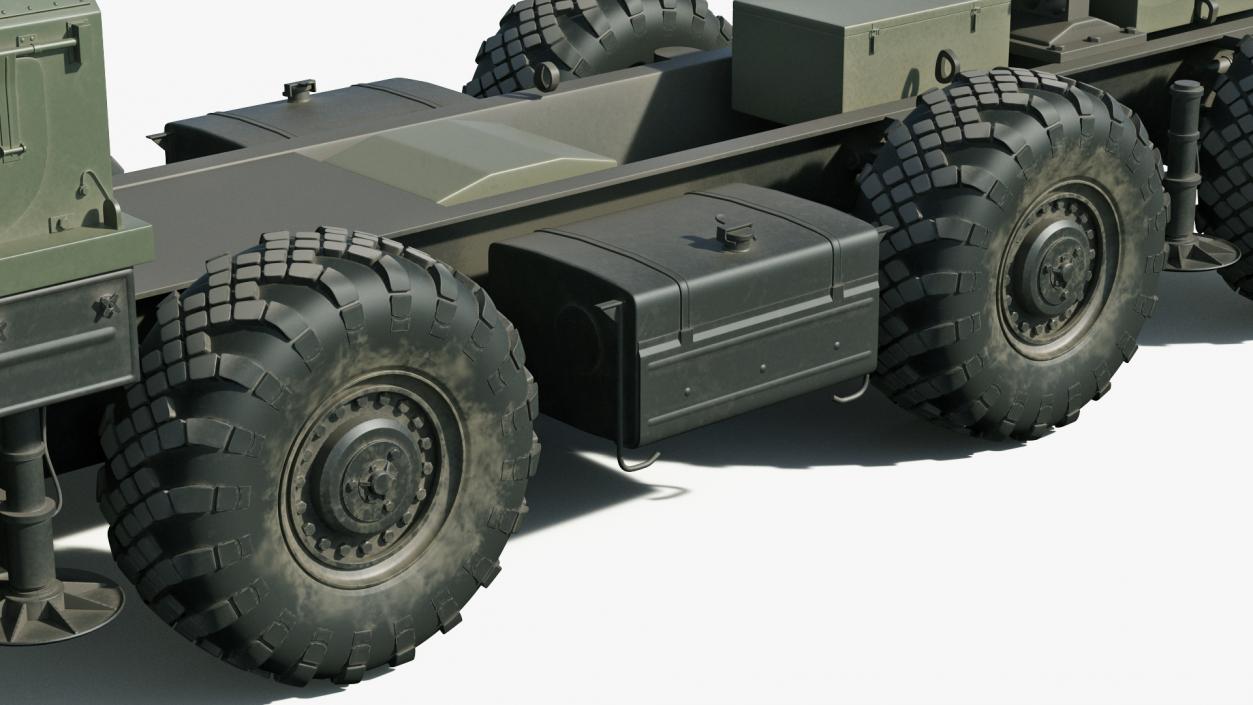 MAZ 543M 8x8 Truck Camouflage 3D model