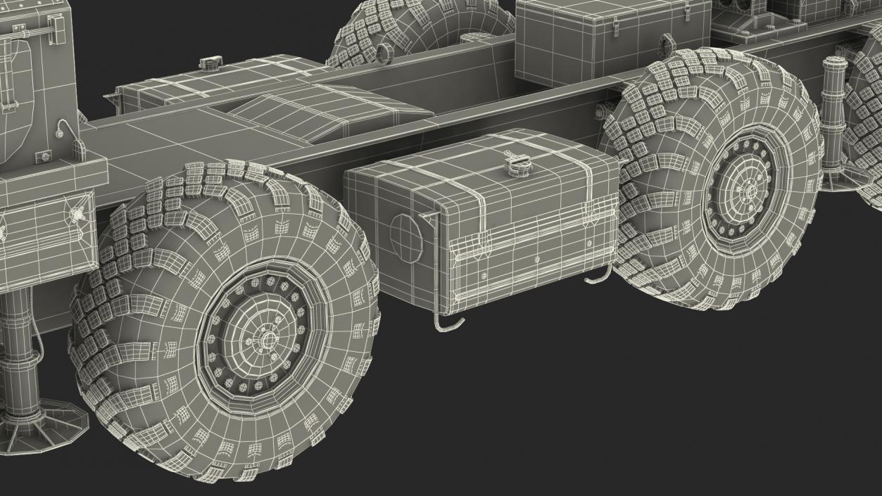 MAZ 543M 8x8 Truck Camouflage 3D model