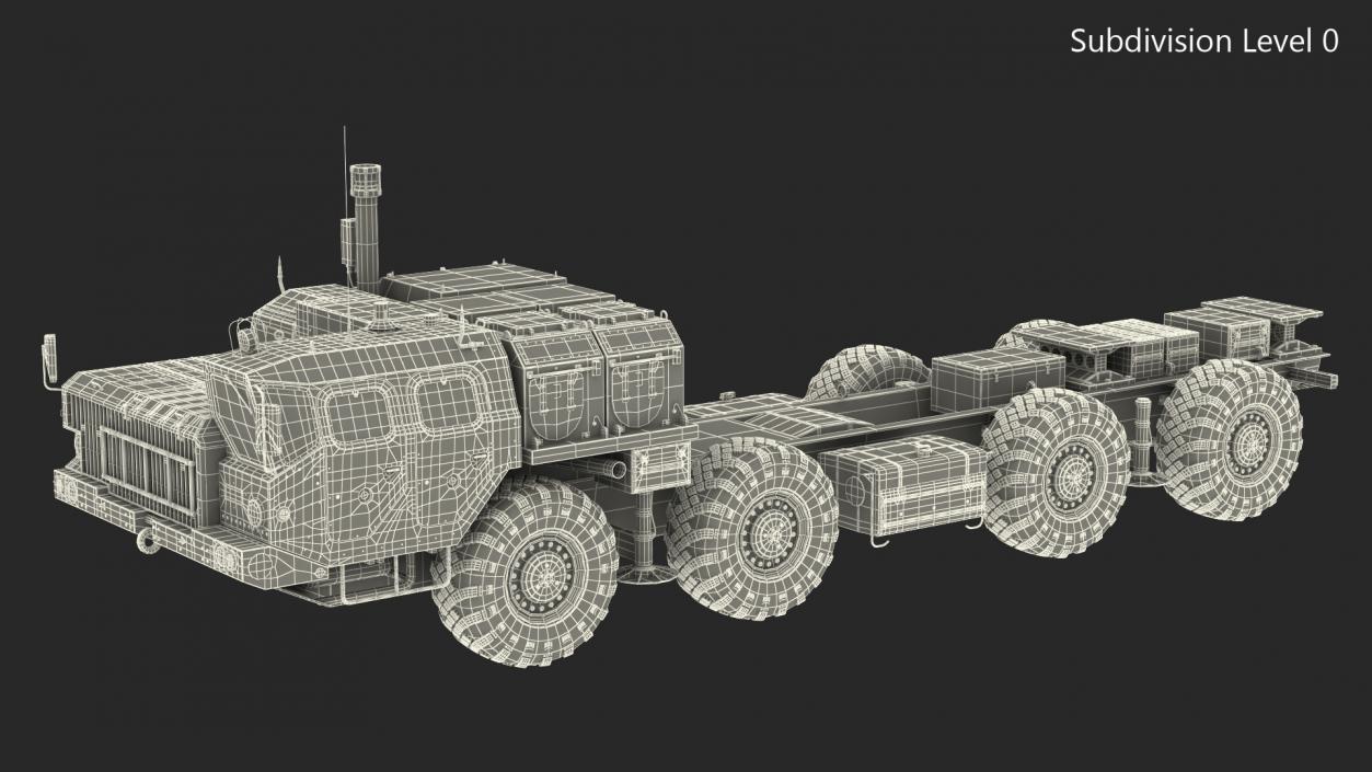 MAZ 543M 8x8 Truck Camouflage 3D model