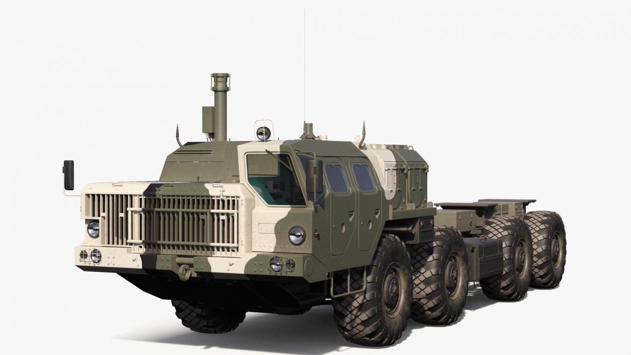 MAZ 543M 8x8 Truck Camouflage 3D model