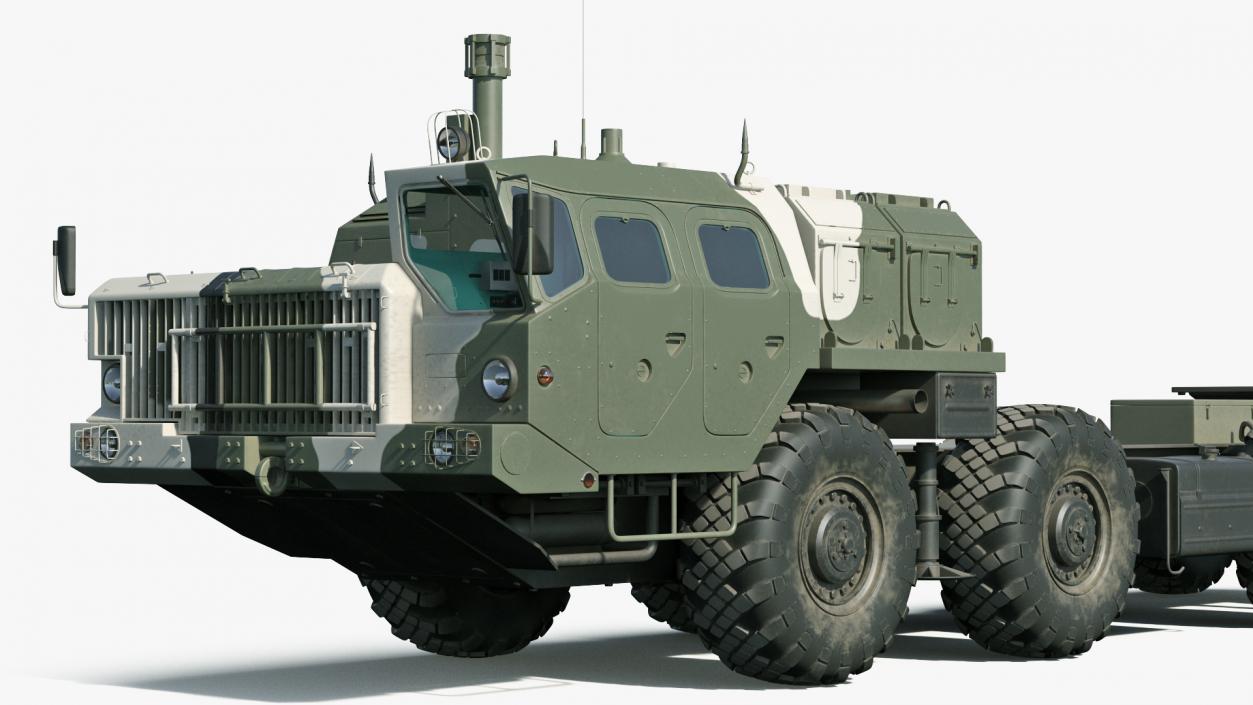 MAZ 543M 8x8 Truck Camouflage 3D model