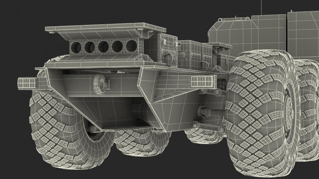 MAZ 543M 8x8 Truck Camouflage 3D model