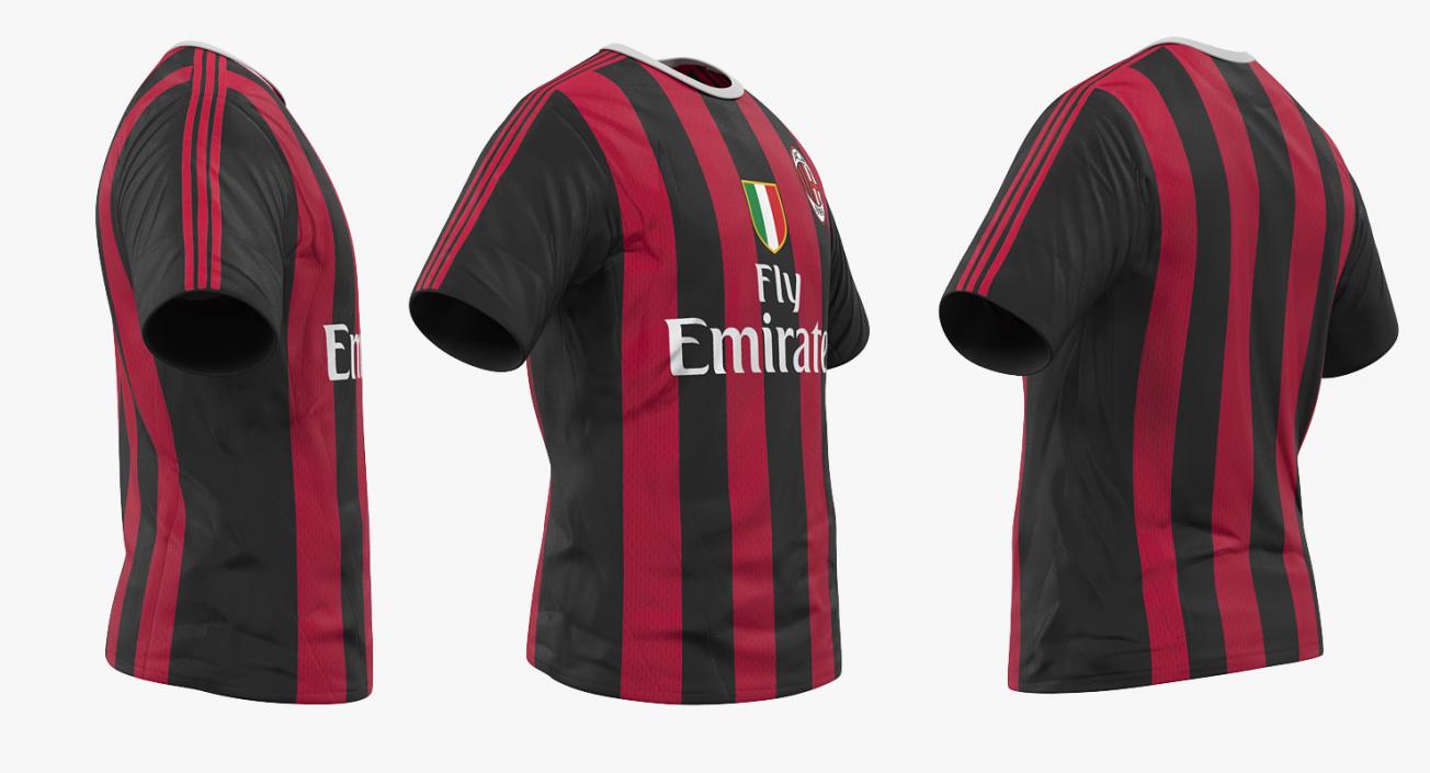 Soccer T-Shirt Milan 2 3D