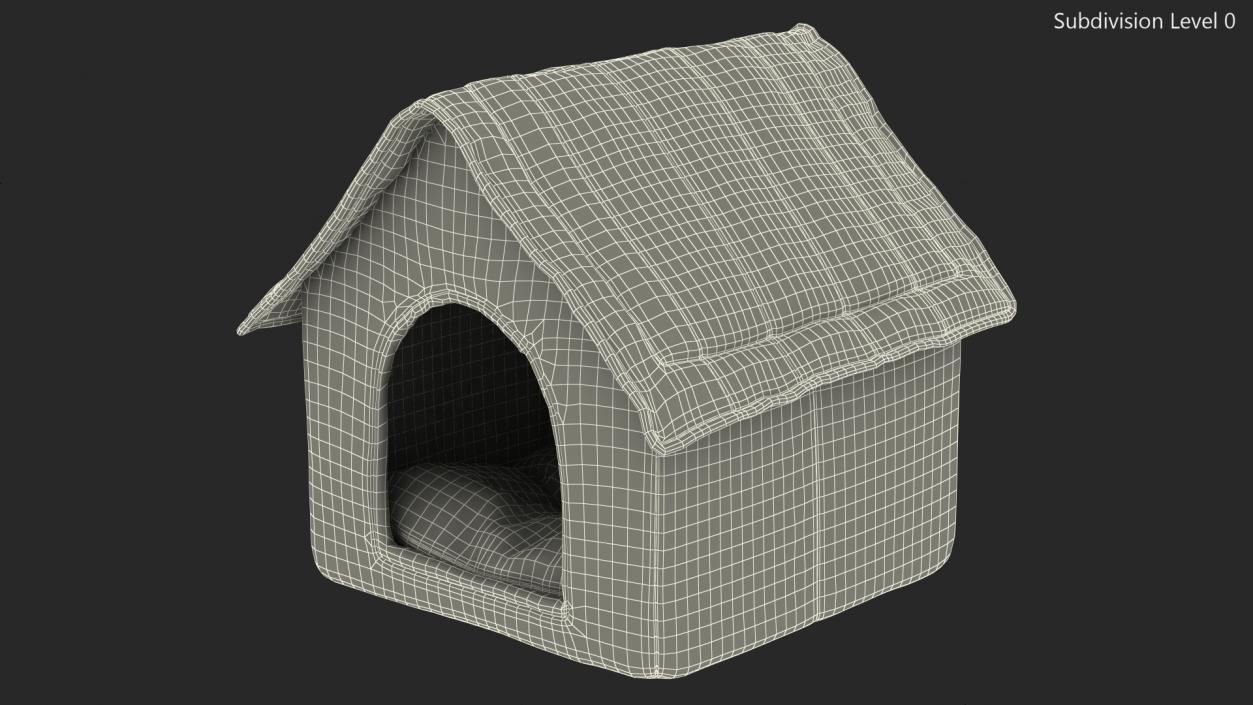 3D model Portable Indoor Soft Dog House