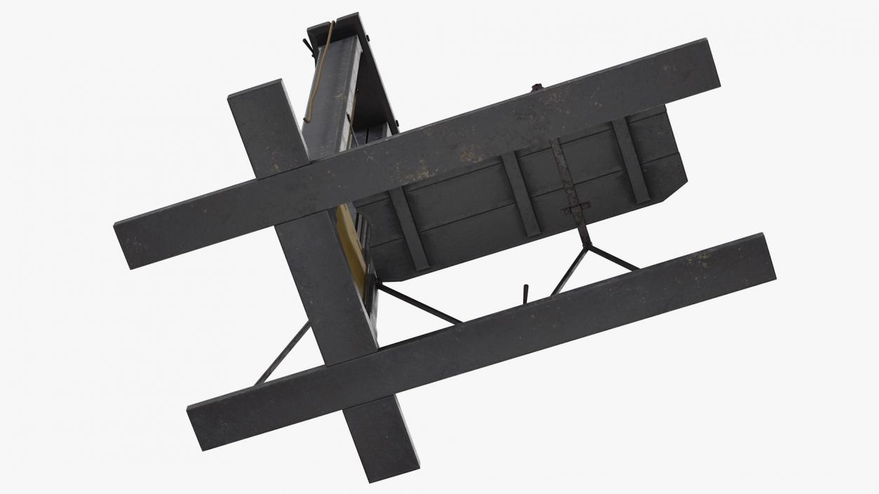 3D Antique French Revolution Guillotine