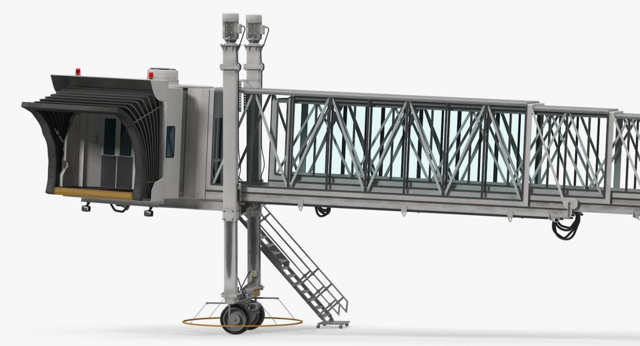 3D Airport Jetway Bridge Rigged model