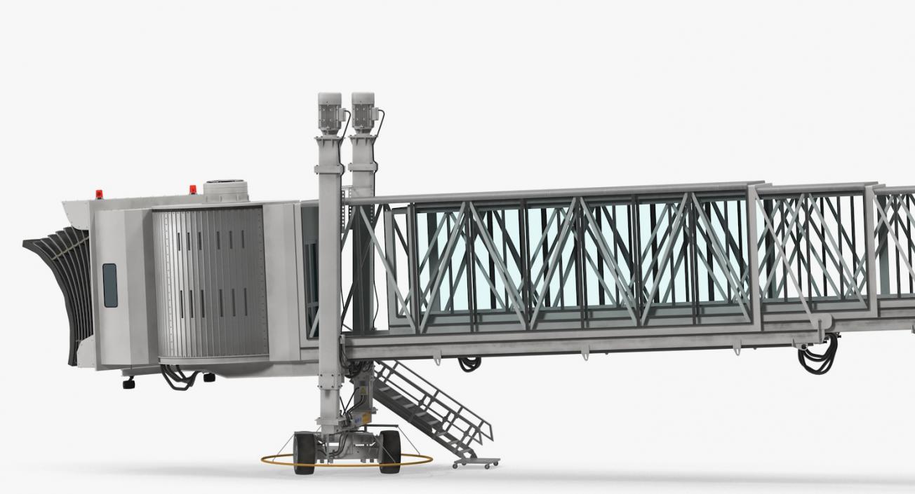 3D Airport Jetway Bridge Rigged model