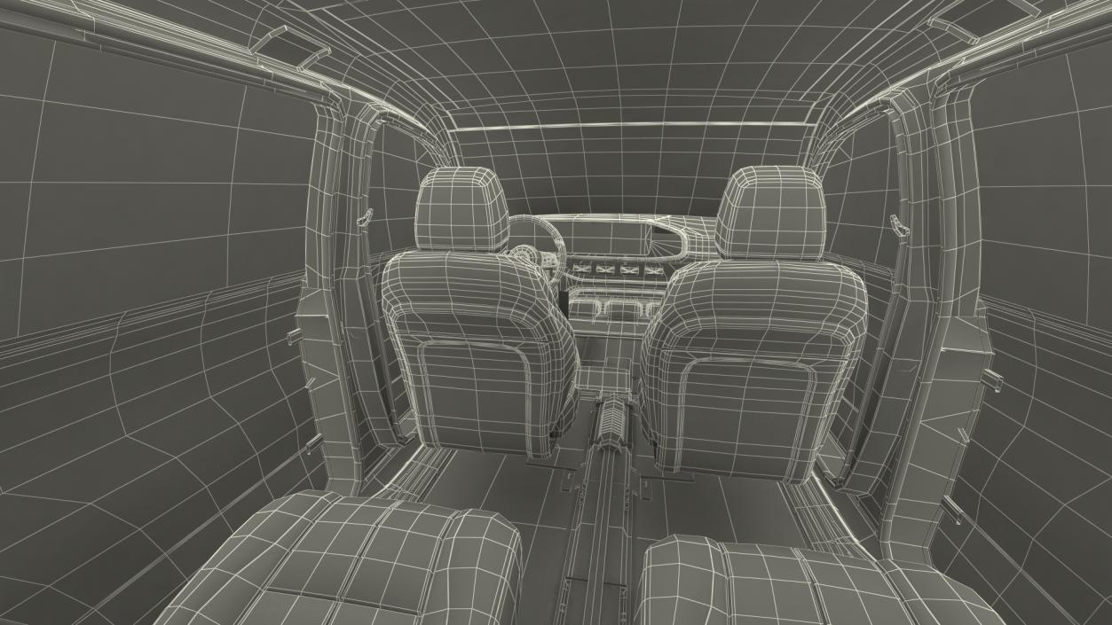 3D Luxury SUV Simple Interior