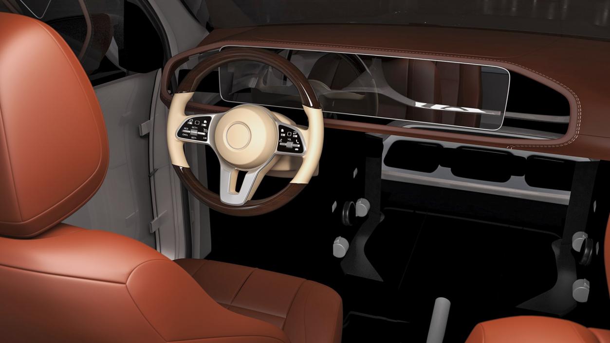 3D Luxury SUV Simple Interior