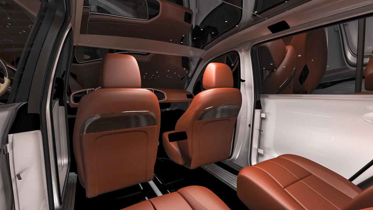 3D Luxury SUV Simple Interior