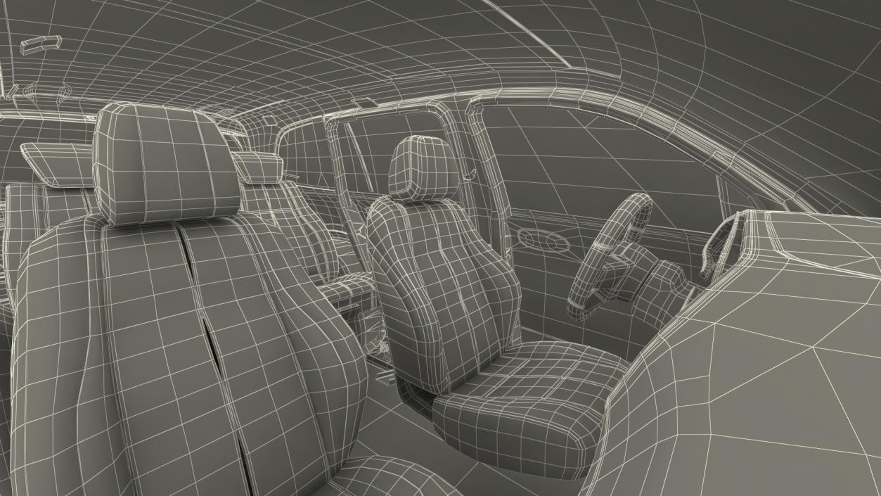 3D Luxury SUV Simple Interior