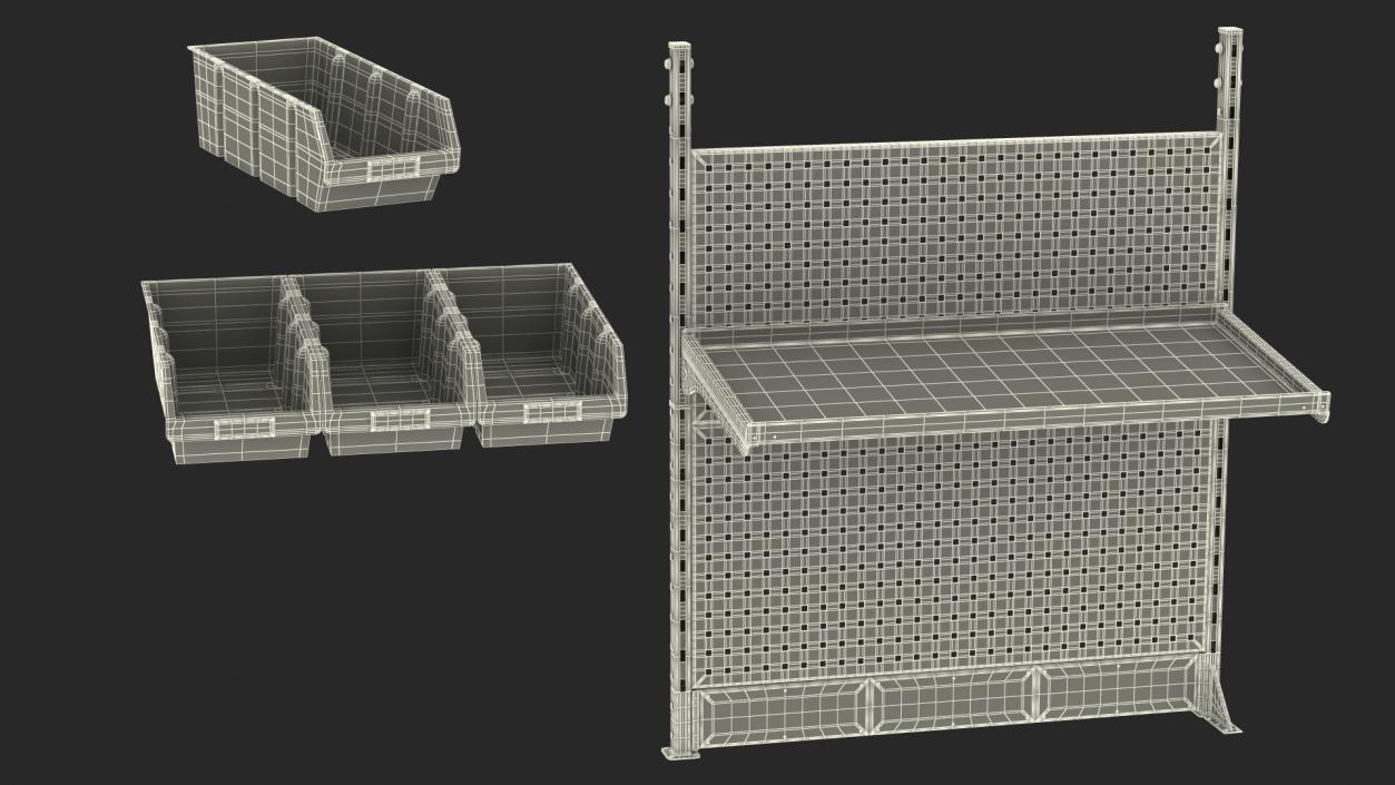 3D Plastic Bins Kit Wall