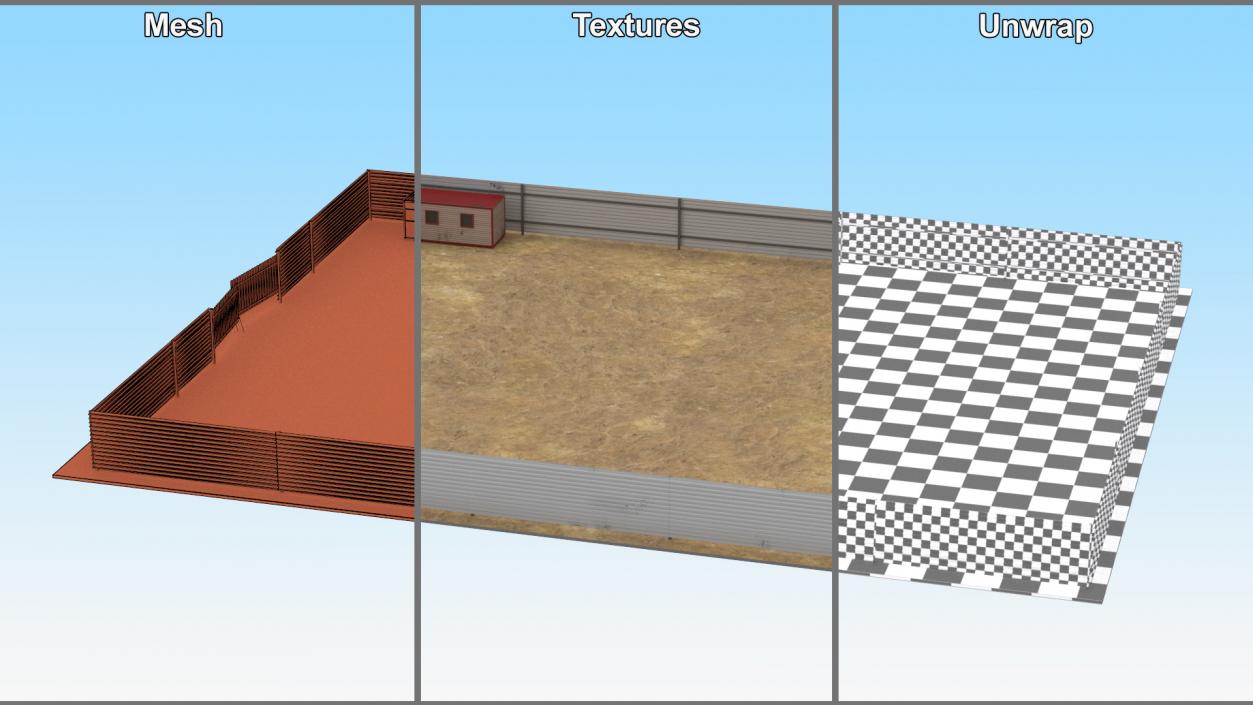 3D Residential Building Construction Site model