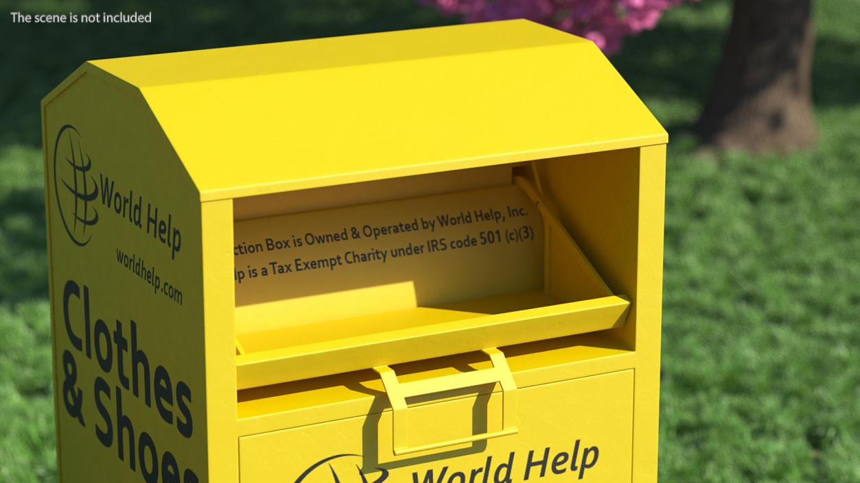 Drop Box for Clothes Rigged 3D