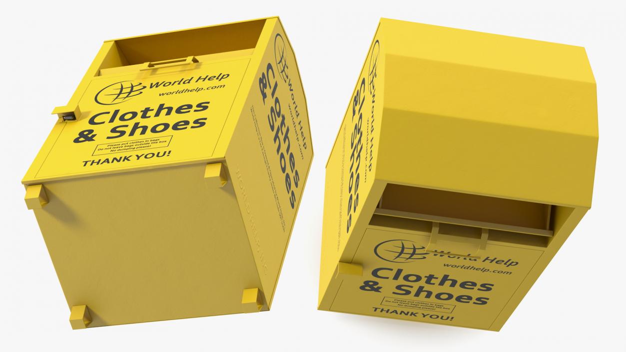 Drop Box for Clothes Rigged 3D