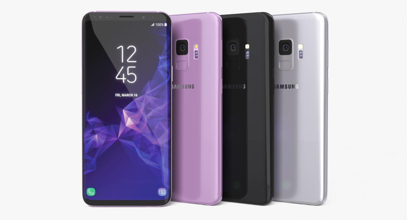 3D Samsung Galaxy S9 Set