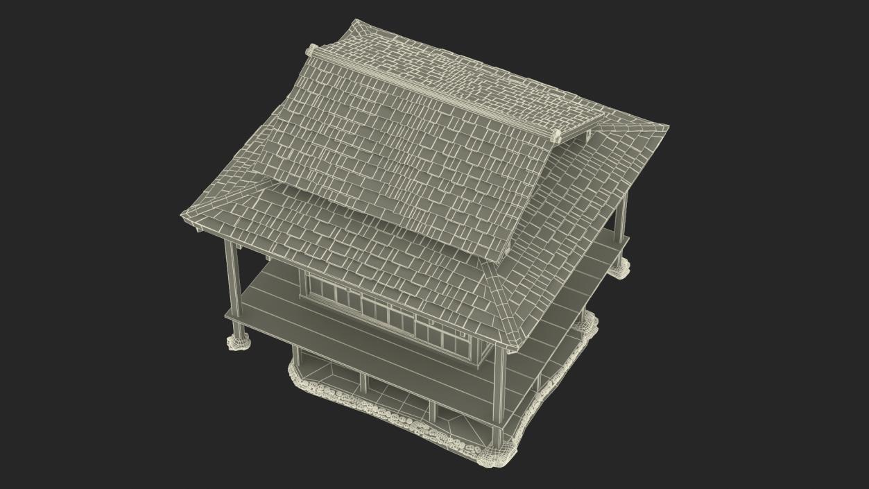 3D Japanese Tea House Chashitsu model