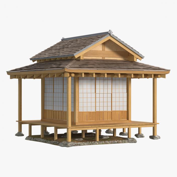 3D Japanese Tea House Chashitsu model