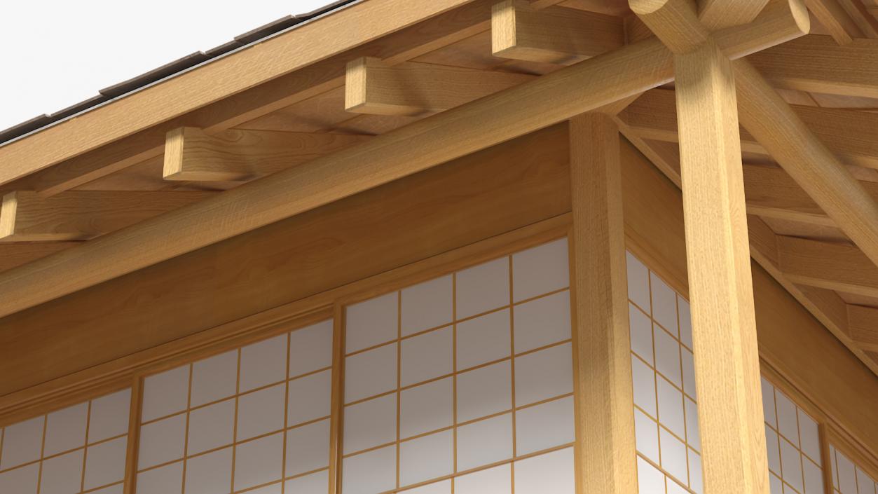 3D Japanese Tea House Chashitsu model